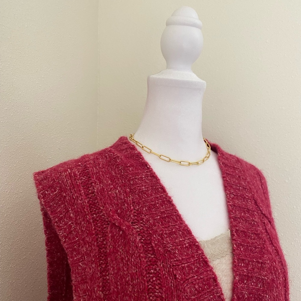 L.L Bean Pink Sleeveless Vest
